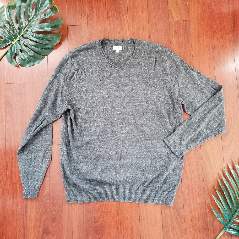 Gray Sonoma V-Neck Sweater (L)
